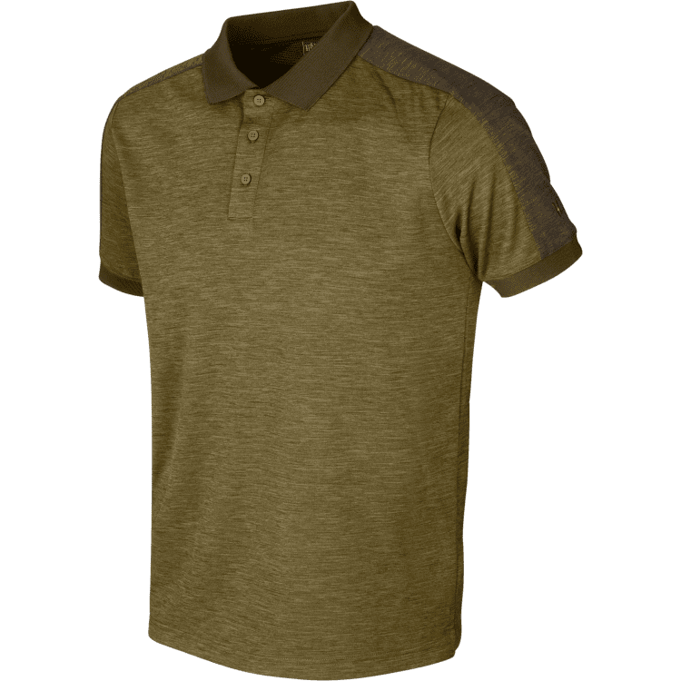 Härkila Tech polo Dark Olive / Willow green