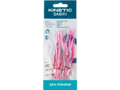 KINETIC OCTOPUS L RIG #6/0 - SILVER PINK