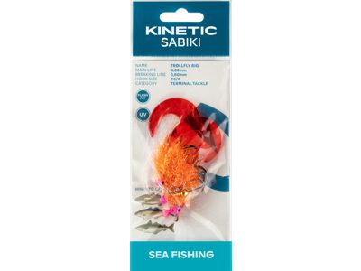 KINETIC TROLLFLY RIG #6/0 - RED ORANGE
