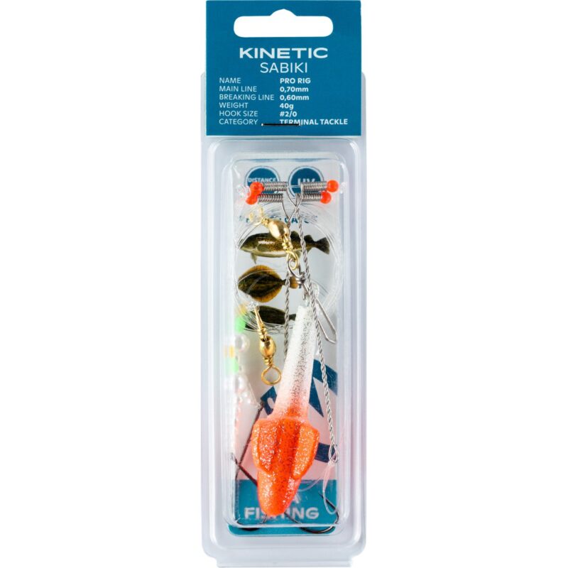 Kinetic sabiki pro rig 2/0 pearl/red