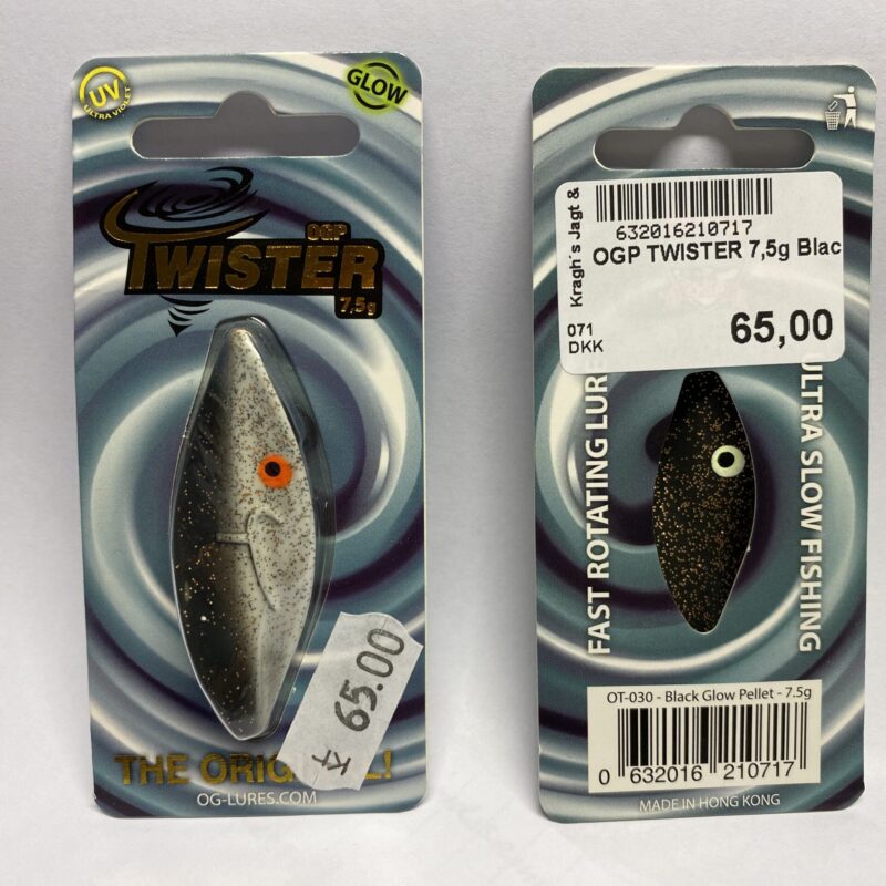 OGP TWISTER 7,5g - Black Glow Pellet