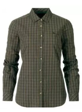 Seeland Claire lady Skjorte - Olive night Check