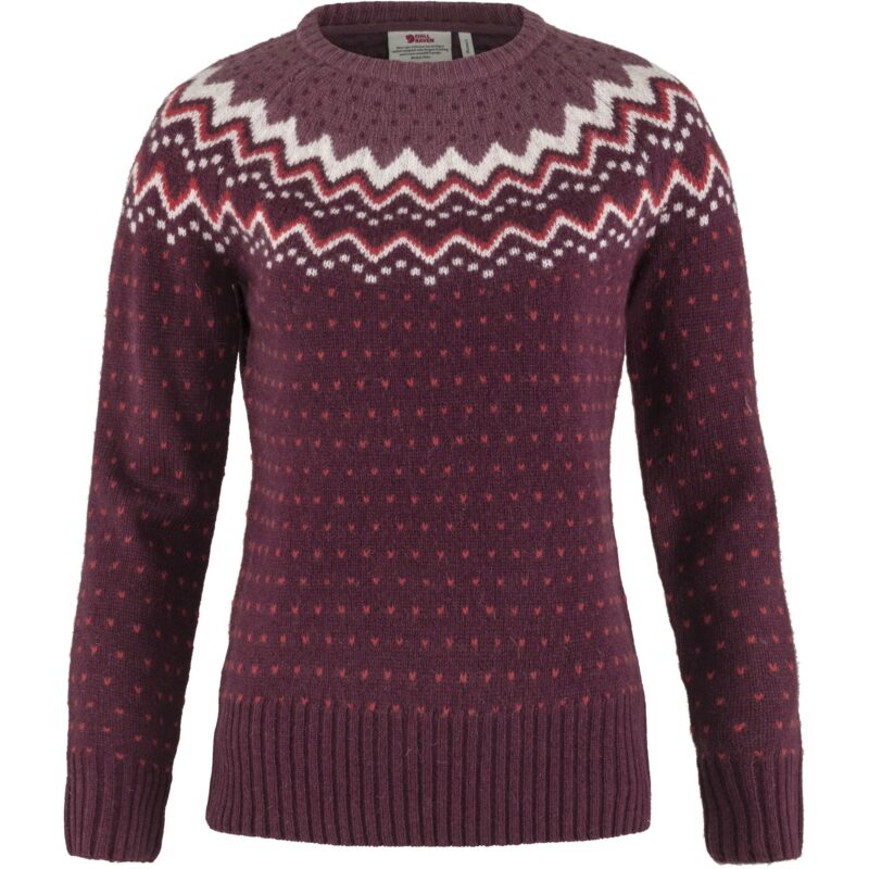 Fjällräven Ôvik Knit Sweater W - 356 Dark garnet