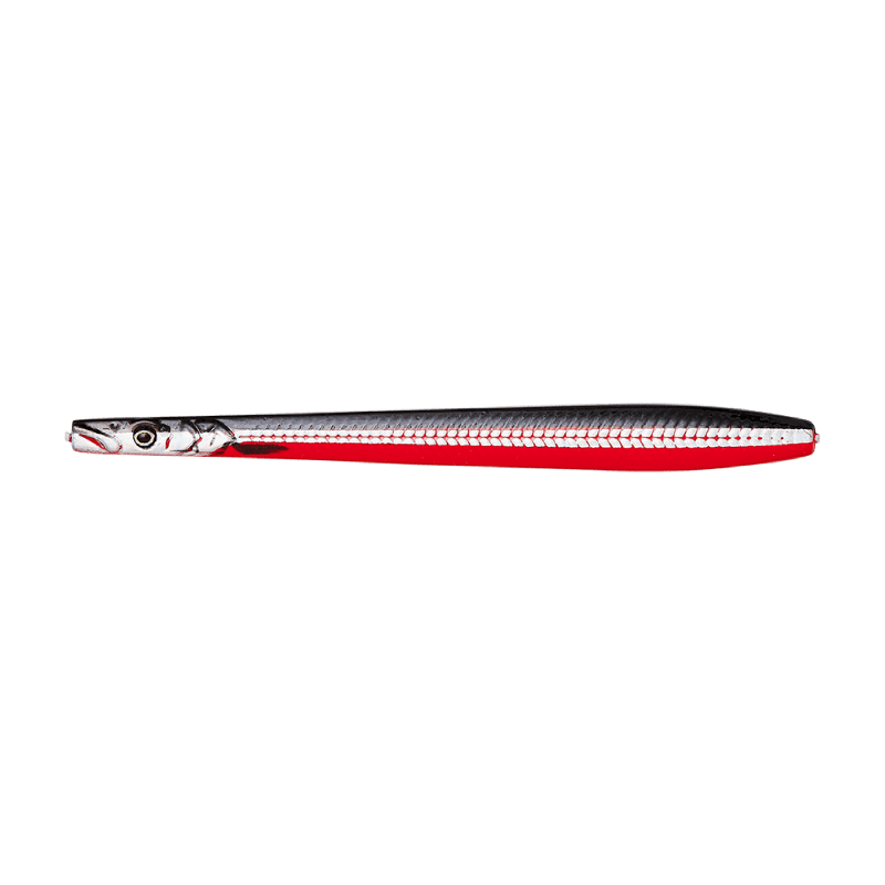 Savage Gear Line thru Sandeel Nail - 10cm / 16gram - Black Red