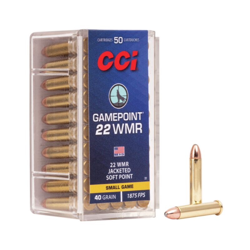 CCI 22WMR Gamepoint JSP 40 grain