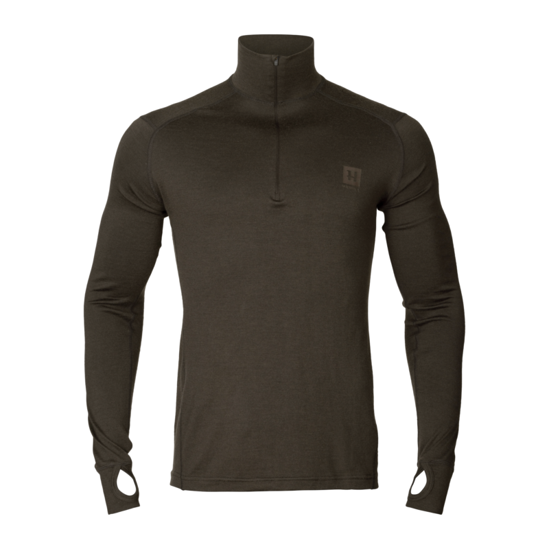 Härkila Base All Season Half Zip - Shadow Brown