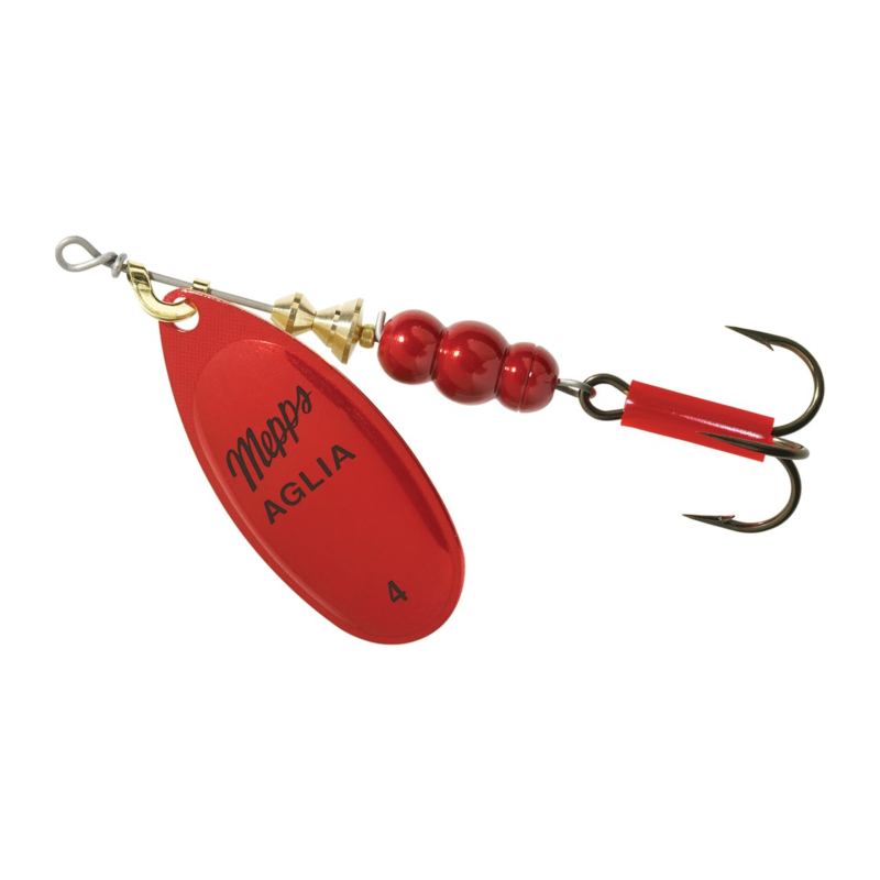 Mepps Aglia Platium - No4 9g - Red/Silver