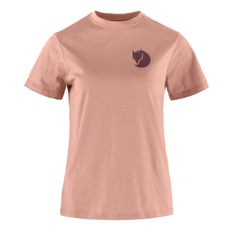 Fjällräven Fox Boxy Logo Tee W - 300/Dusty Rose