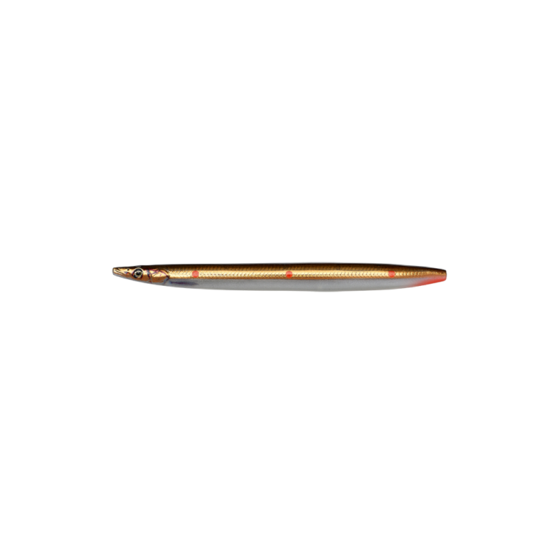 Savage Gear Line Thru Sandeel 13,5cm 23g - Brown Copper Red Dots