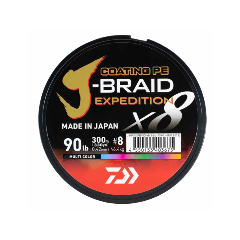 Daiwa J-Braid Expedition Orange Bulk 3000m