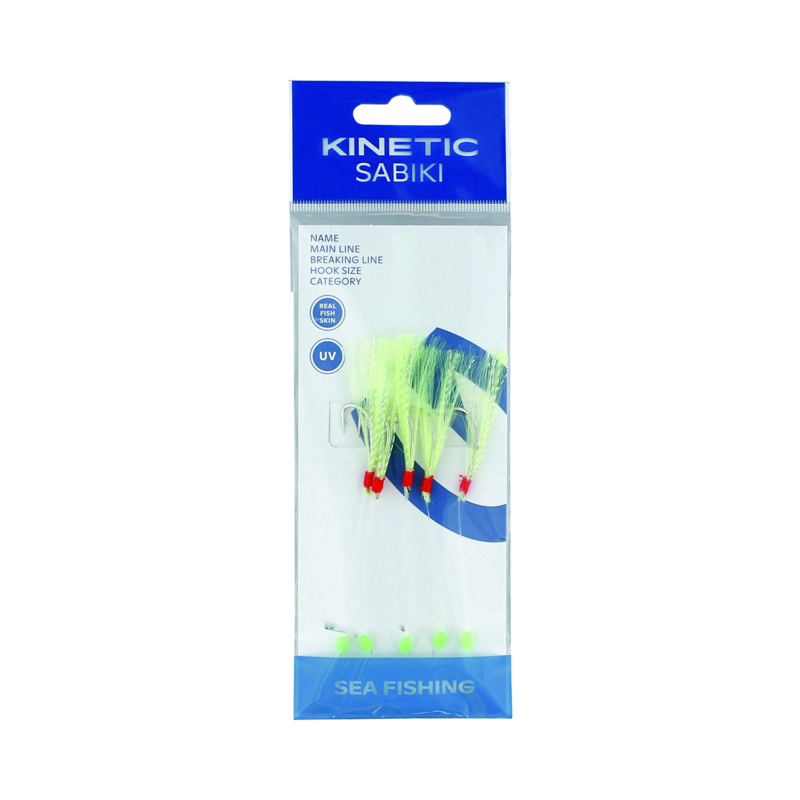 Kinetic Sabiki Nordic Mackrel - Chartreuse/Crystal Flash - #1/0