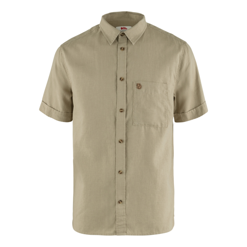 Fjällräven Övik Travel Shirt SS M - Sand Stone