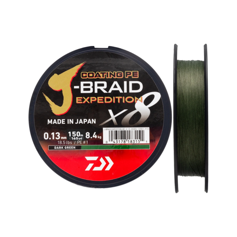 Daiwa J-Braid Expedition - Dark Green