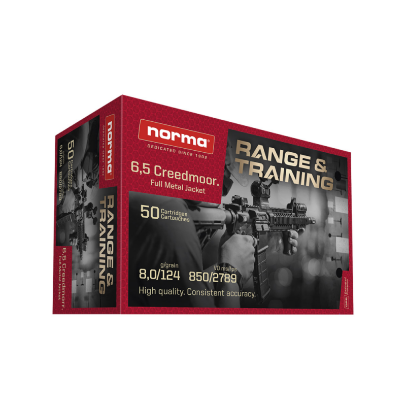 Norma Range and Training 6,5 Creedmoor 8g/124gr