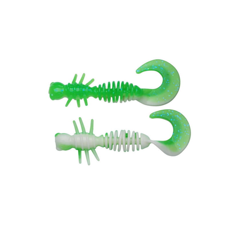 Powerbait Curley 55mm - Green/White
