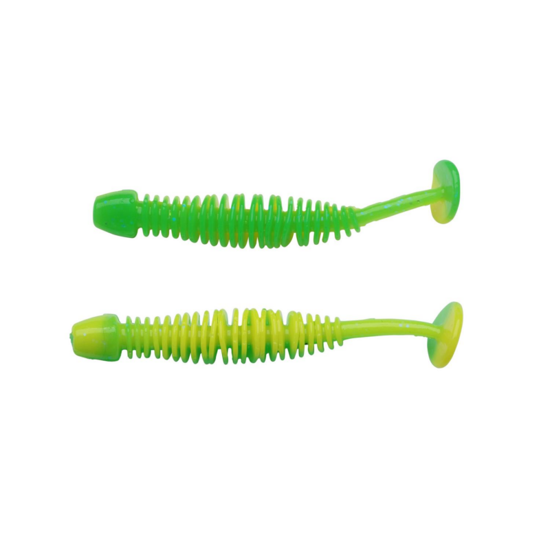 Powerbait Leech 60mm - Green/Sunshine Yellow