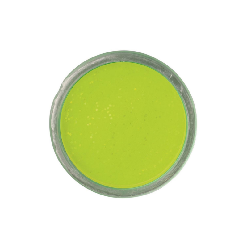Powerbait Natural Glitter Trout Dough - Cheese Chartreuse Glitter