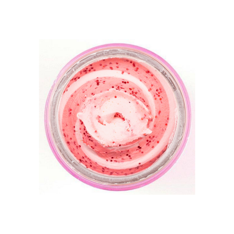 Powerbait Trout Dough Swirls - Funky Flamingo Glitter