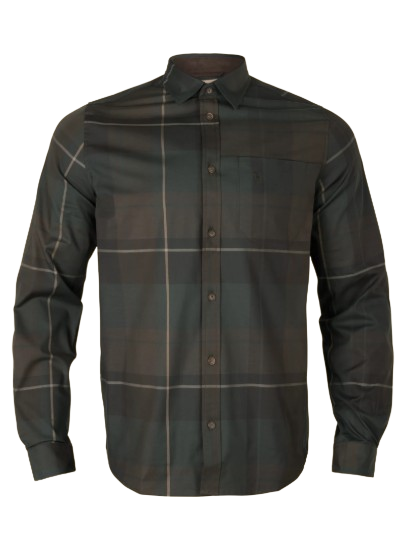 Harkila Aske L/S Skjorte Shadow Brown Check