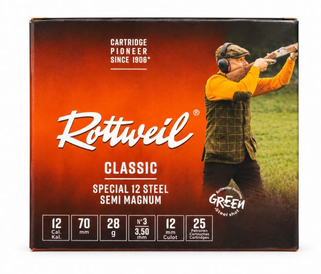 Rottweil kal. 12/70 Special 12 steel Semi Magnum 28G STR3