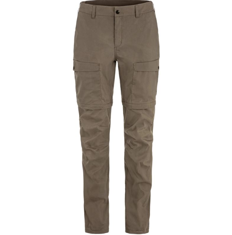 Abisko Hybrid Trail Tra Zip off Women Short Suede Brown