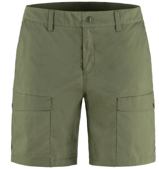 Fjällräven Abisko Hybrid trail Shorts Women Laurel Green