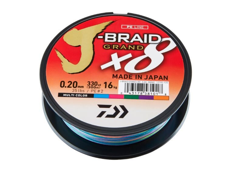 Daiwa JBraid X8 MultiColour