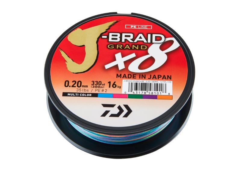 Daiwa JBraid X8 MultiColour