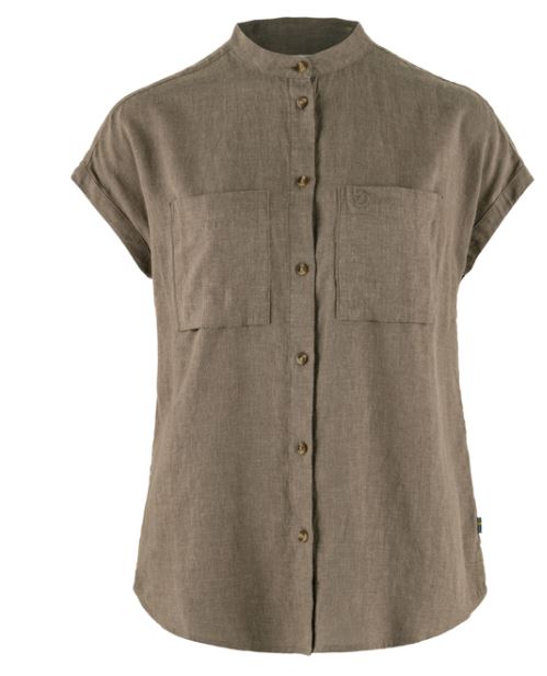 Fjällräven Övik Hemp Shirt SS Women Suede Brown