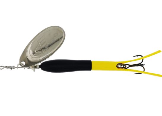 Westin FC Spinner Upstream #5 20G Black Flouro Yellow Silver Blade