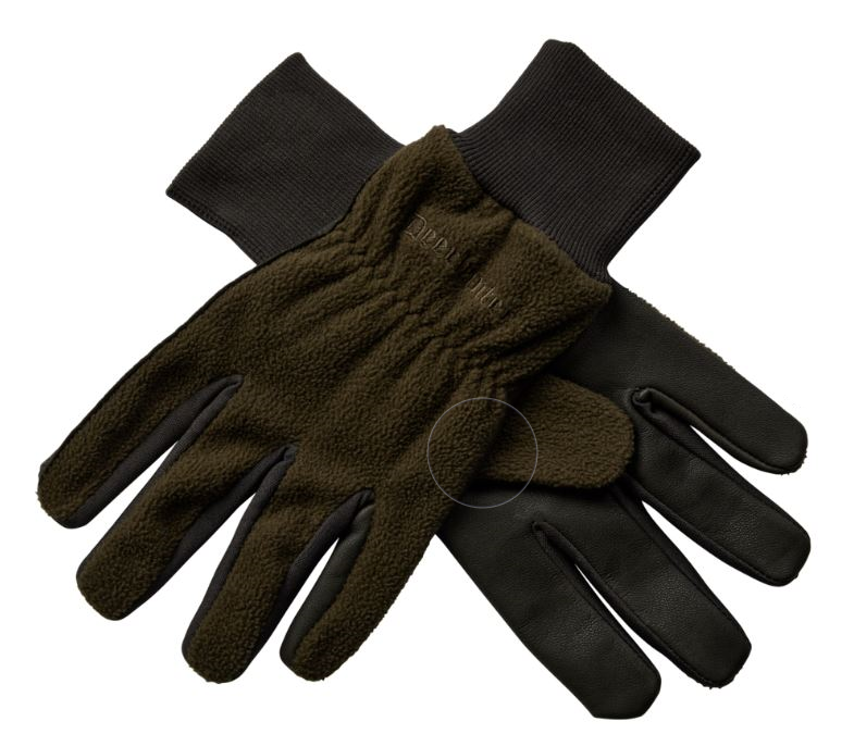 Deerhunter Fleece Gloves M. Læder