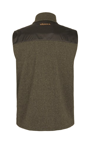 Harkila Kalix Fleece Vest Willow Green / Shadow Brown