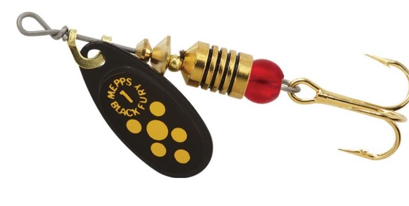 Mepps Black Fury Str. 1- 3,5G - Black Yellow
