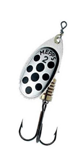 Mepps Str2 4,5G Silver Black Dots