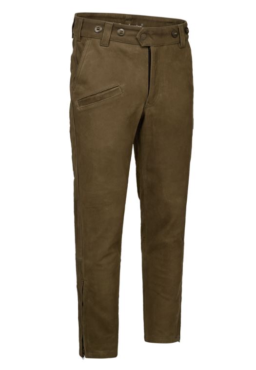 Deerhunter Strasbourg Leather Boot Trousers Chocolate