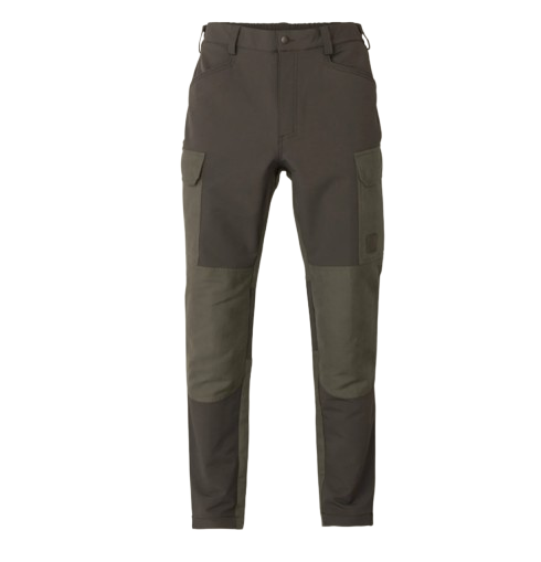 Harkila Hill Bukser Black Olive/Forrest Night