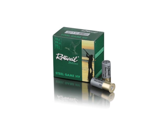 Kaliber: 12/70 Rottweiler Steel Game HV str. 5 - 32 G -12/70Hastighed: 400 m/s Antal patroner pr. æske: 25 patroner