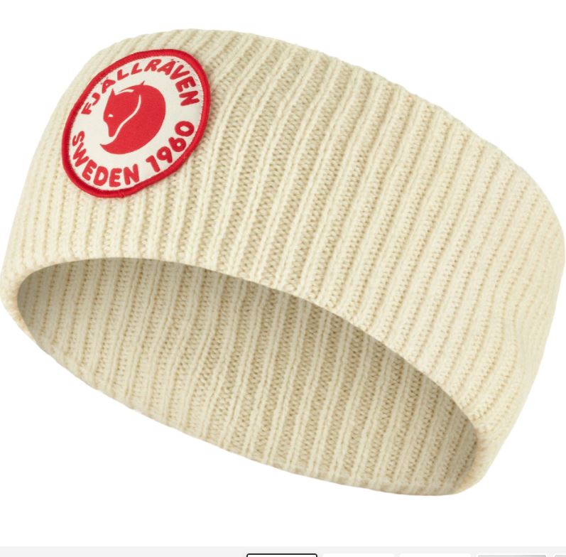 Fjaalraven 1960 Logo Headband Chalk White