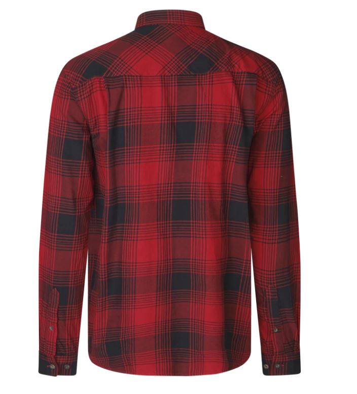 Seeland Glen Flannel Skjorte Red Check